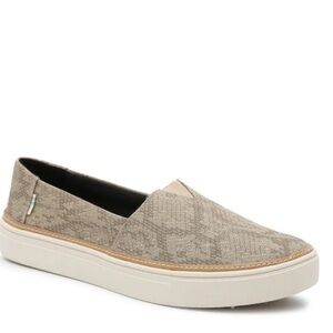 TOMS Parker Cupsole Slip-On Snakeskin print Sneaker‎ Size 9